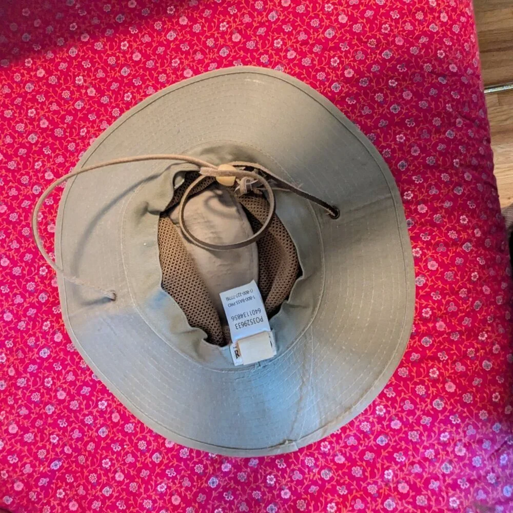 Red Head Hat Safari Fishing Vented Outback Leather Strap Wide Brim Unisex SPF‎